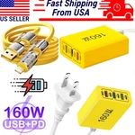 160W 7-PORT Usb Fast Wall Charger Block Charging Station For Multiple Devices. Fixed Price $11.99.