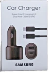Original Samsung Dual Port Super-fast 45W Charging Car Charger With Usb-c Cable. Fixed Price $13.45.