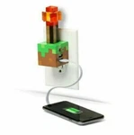 Thinkgeek Minecraft Redstone Torch Usb Wall Charger New. Fixed Price $26.99.