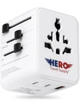 Hero International Travel Power Adapter For Europe, Uk, Aus, 100+ Countries. Fixed Price $19.70.