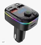 Bluetooth 5.0 Car Fm Transpd Type-c Dual Usb Ambient Player MP3 Charger Wireless. Fixed Price $7.00.