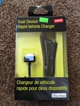 Staples Dual Device Rapid Vehicle Charger. Fixed Price $9.99.