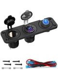 Cigarette Lighter Socket 12V Usb With Rocker Toggle Switch Pd 20W And QC3.. Fixed Price $25.24.