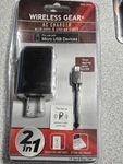 Wireless Gear 5V Wall Charger 1-PORT W/ 3FT Micro-usb Sync & Cable. Fixed Price $10.45.