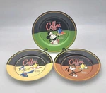 Set 3 Disney "really Swell" Coffee Plates Minnie Mouse, Donald Duck & Goofy. Fixed Price $49.99.