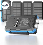 Solar Charger Power Bank 49800MAH With Built-in Cables & 3 Foldable Panels, Pd. Fixed Price $92.14.