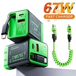67W Gan Fast Charging Charger Expandable Cable For Samsung Z FLIP7 Fe FOLD7. Fixed Price $15.59.