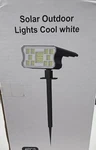 4 Pcs Led Solar Spotlights Landscape Lights,outdoor, Cool White, 3 Modes. (inc). Fixed Price $19.00.