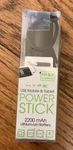 Opened Box Hype Usb Mobile Tablet Power Stick 2200 Mah , HY-10995 Charger. Fixed Price $11.99.