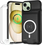 Battery Case For Iphone 15, Upgraded 10000MAH Portable Protective Black. Fixed Price $52.70.