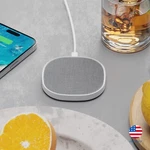 Wireless Charger Pad 15 Watt Fast Linen Fabric Iphone, Samsung. Fixed Price $19.99.