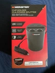 Monster Cup Holder Power Splitter Cigarette Lighter Usb Charger New. Fixed Price $7.19.