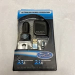 New Solaray 3 In 1 Dual Usb Car & Wall Charger With Micro Cable, Blk Blu. Fixed Price $5.95.