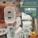 Dual Usb-c Pd Fast Charging Wall Charger 40W Power Blocks Type-c Brick Lot. Fixed Price $78.23.