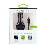 Xentris 2A Dual Micro Usb Vehicle Charger Black 9 Foot Coiled Cable New. Fixed Price $8.95.