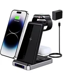 Wireless Charger Dock Charging Station For Apple Watch Iphone 14 13 12 Xs. Fixed Price $12.99.