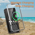 Alpha Digital Solar Power Bank Wireless Charging Ortable 20000MAH Battery Black. Fixed Price $32.17.