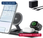 Threekey 3 1 QI2 Charger For Magsafe, 25W Wireless Charging Station With Mfi-. Fixed Price $101.55.