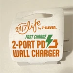 24/7 Life By 7-ELEVEN 2-PORT Fast Wall Charger White. Fixed Price $8.99.