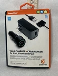 Griffin Power Duo 2.1 Amp Wall Charger + Car For Ipad, Iphone & Ipod. Fixed Price $17.50.