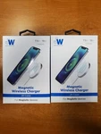 2 Pk Just Wireless Magnetic Charger 5FT Cable White Magsafe (0161) R4P1. Fixed Price $12.99.