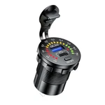 Dual Usb Pd Qc 3.0 Fast Charging Car Charger Adapter W/led Voltmeter For Boat. Fixed Price $16.06.