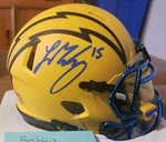 Ladd Mcconkey Chargers Rave Mini Helmet W/honeycomb Visor Beckett Coa. Fixed Price $140.00.