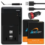 High Quality 2X 1520MAH Battery Car Charger Cable Stylus Alcatel Go Flip 4044N. Fixed Price $40.42.
