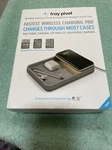 Tylt Pivot Tray Gray Wireless And Headphone Charger New. Fixed Price $29.88.