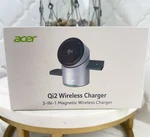 Acer 3 1- QI2 15W Iphone Wireless Charging Station, Magsafe Charger Stand. Fixed Price $25.00.