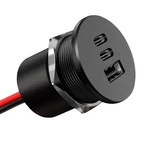 Acegoo 78W 12V Usb Outlet, Dual 30W PD3.0 Type-c & 18W QC3.0 Aluminum Pcs. Fixed Price $26.05.