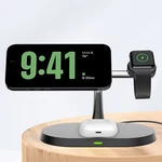 3 In Magnetic Wireless Charger Dock Station For Apple Watch Air Pods Iphone 17. Fixed Price $18.99.