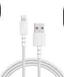 Anker 3FT' Braided Lightnin To Usb-a Charging 3X Faster, Cable White. Fixed Price $12.58.