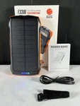 Moskiz F33W Black Orange Usb-c 20W 40000MAH Portable Solar Charger Power Bank. Fixed Price $49.99.