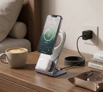 2-IN-1 Magnetic Wireless Charger Stand Fast Charging Dock For Phone, Earbuds. Fixed Price $29.99.