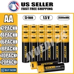 1.5V Usb Rechargeable Aa Battery 3500MWH Li-ion Batteries Lot High Quality !. Fixed Price $15.19.