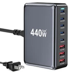440W Usb Fast Charger Block, Multi-port Charging Station, Gan Doub. Fixed Price $81.84.