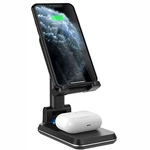 Dual 10W Wireless Charger Fast Foldable Stand 2-COILS Charging For Cell Phones. Fixed Price $48.93.