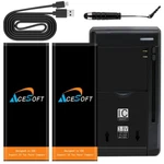 2X 2300 Mah Battery Universal Charger Cable Stylus For Alcatel Tcl A1 A501DL Usa. Fixed Price $45.66.