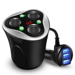 Skyocean 3 Socket Cigarette Lighter Splitter Power Adapter Black+black. Fixed Price $30.69.