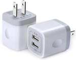 Wall Usb Blocks 2 Pack Dual Port Chargers For Iphone And Samsung. Fixed Price $12.99.