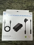 At&t Power-up Bundle Micro-usb Cable, Adapter, Car Charger Black. Fixed Price $9.00.