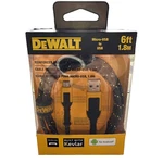 New Dewalt 6FT Kevlar Micro Usb Cable DXMA1311322 Durable & Tough. Fixed Price $15.99.