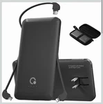 Portable Charger For Iphone Built In Cables And Wall Plug, 10000MAH Slim Fast.... Fixed Price $32.00.