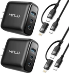 65W Usb Charger Block,minlu Gan 3-PORT Compact Fast Pps Wall With 100W. Fixed Price $57.79.