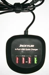 Jackyled Usb Charger Hub Quick 3.0 Ports 4' Cord. Fixed Price $16.00.