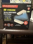 Itek Uv Sterilizing/wireless Rapid Phone Charger (kills 99% Of All Germs). Fixed Price $15.00.