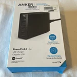 Anker A2061 Powerport Lite Desktop Usb Charger Black 100-240V 50-60 Hz. Fixed Price $49.75.