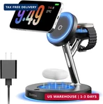 New 3 1 Charging Station For Apple Compatible With Magsafe Charger Stand. Fixed Price $36.61.