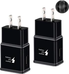 2 Pack Fast Charging Block, Usb Adaptive Charger Box Android Cell Black. Fixed Price $14.94.